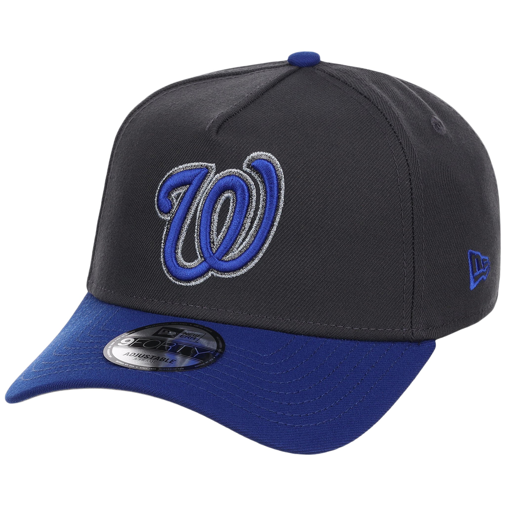 Washington Nationals MLB Graphite x Royal FASHION CORE New Era 9FORTY A-Frame