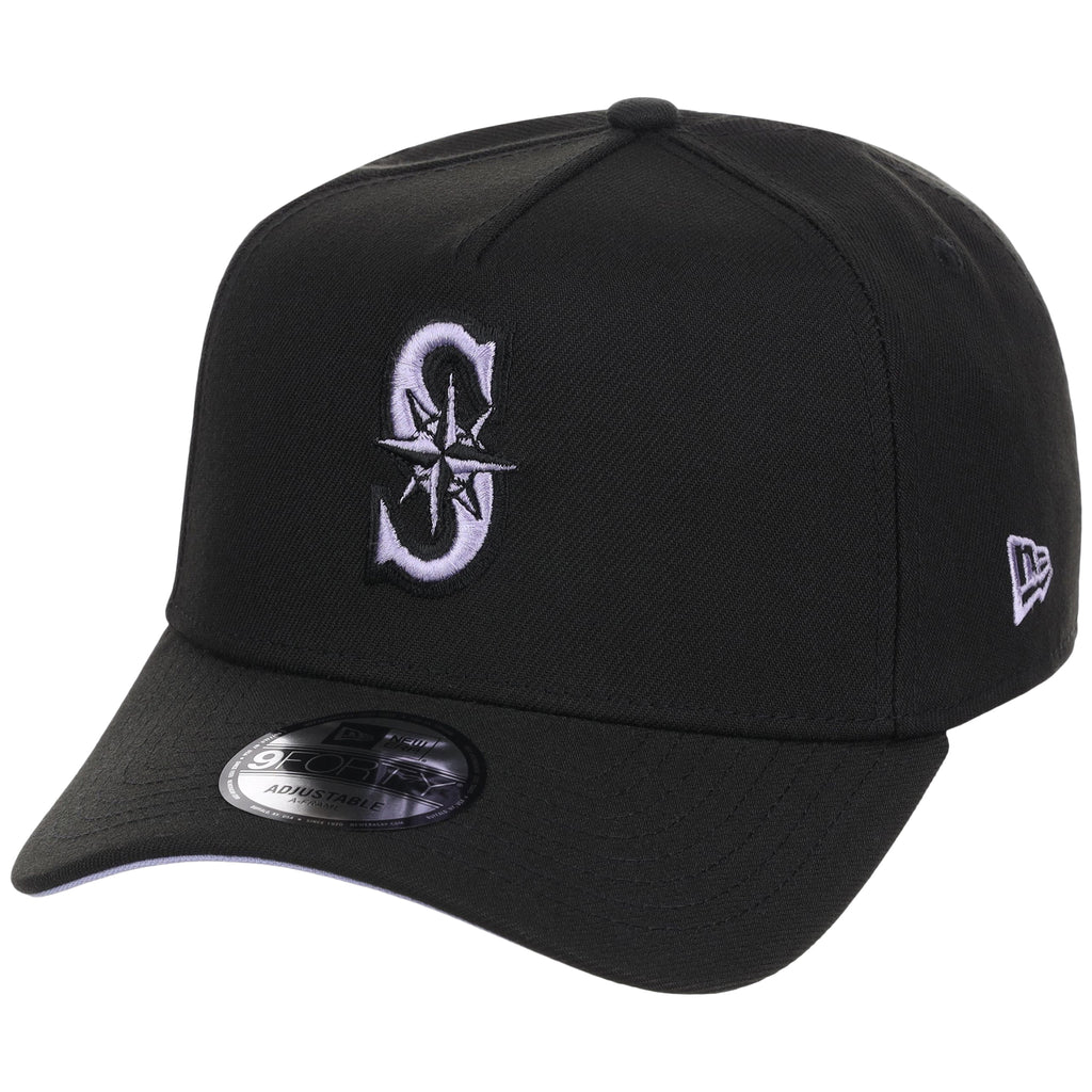 Seattle Mariners MLB Black x Lavender FASHION CORE New Era 9FORTY A-Frame