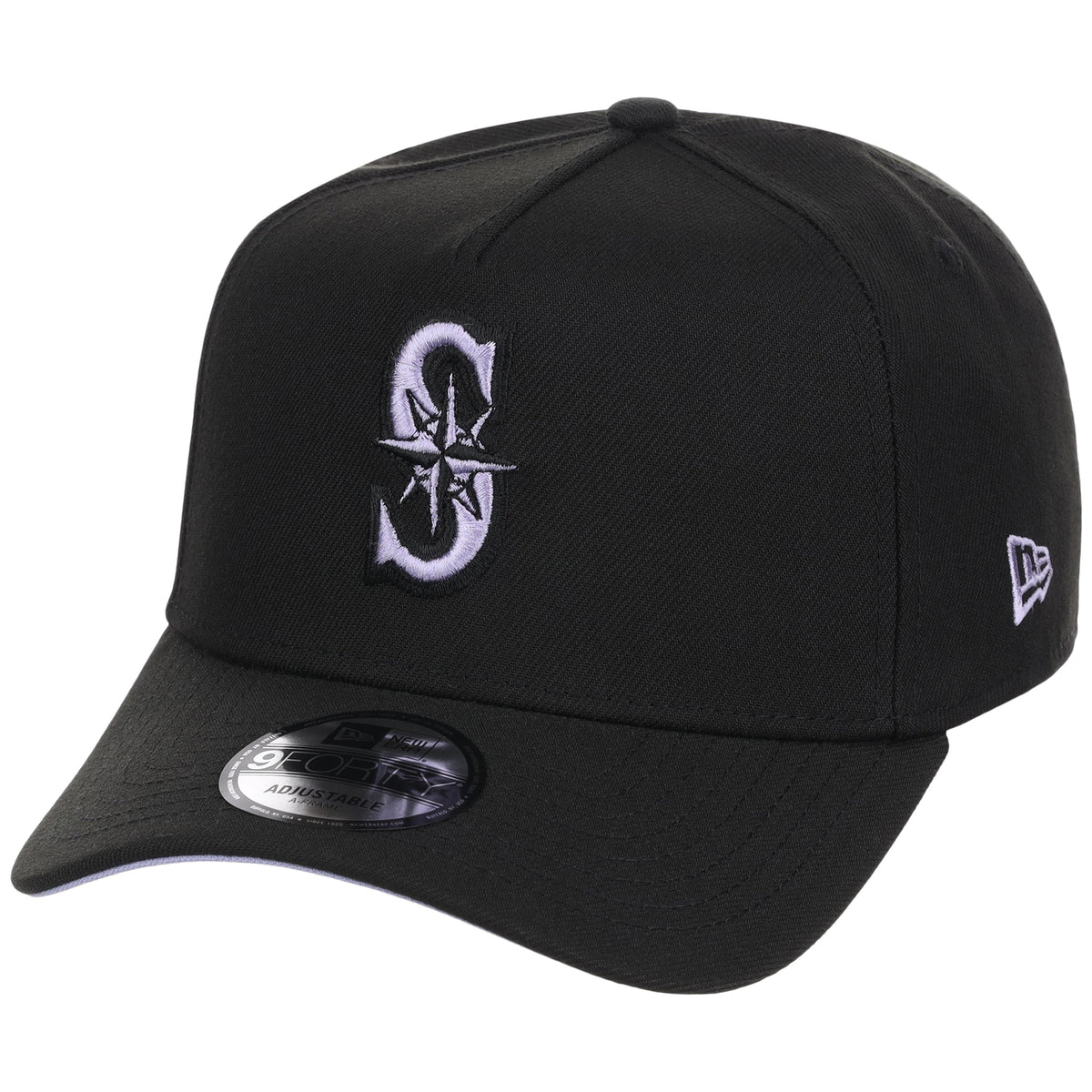 Seattle Mariners MLB Black x Lavender FASHION CORE New Era 9FORTY A-Frame