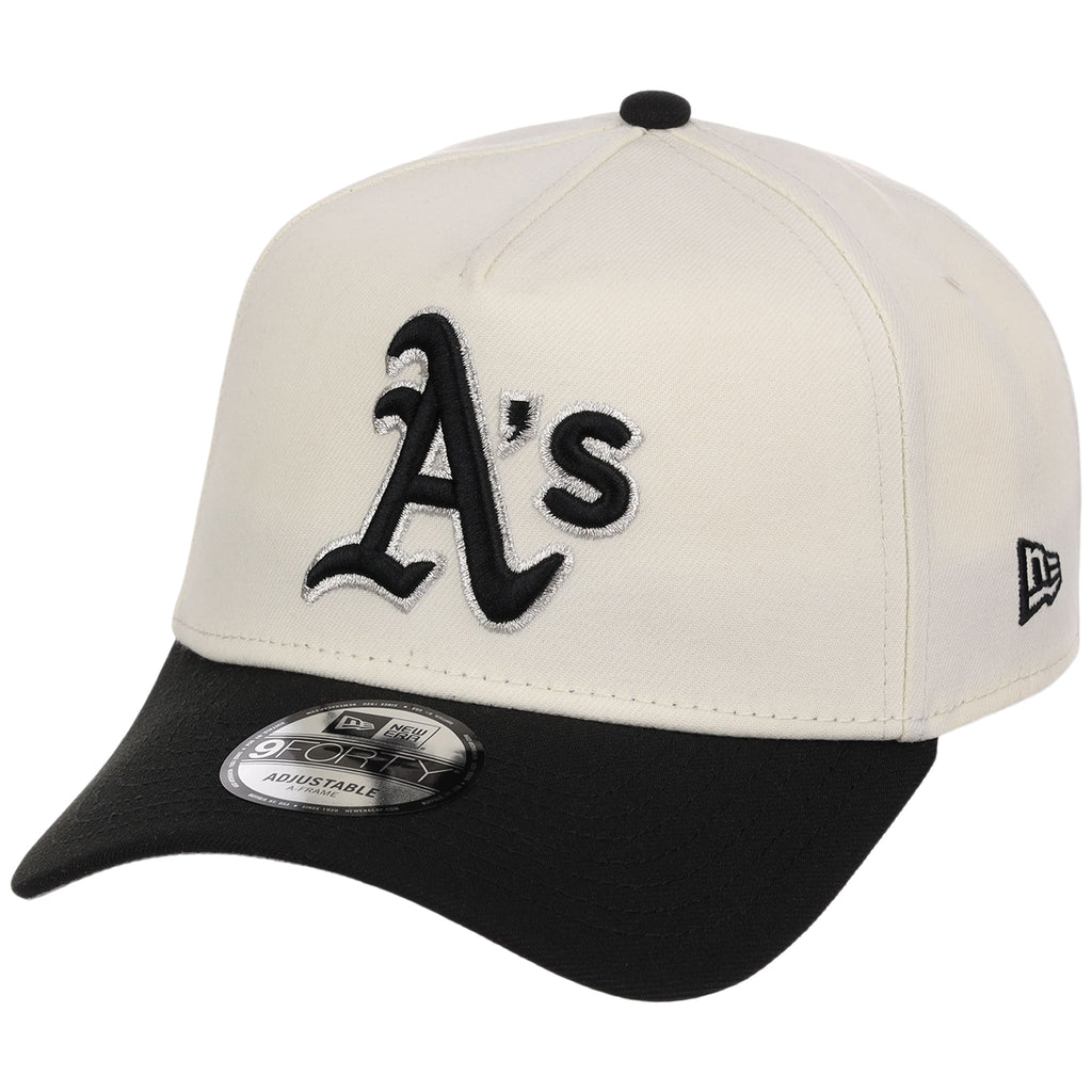 Oakland Athletics MLB Chrome x Black FASHION CORE New Era 9FORTY A-Frame
