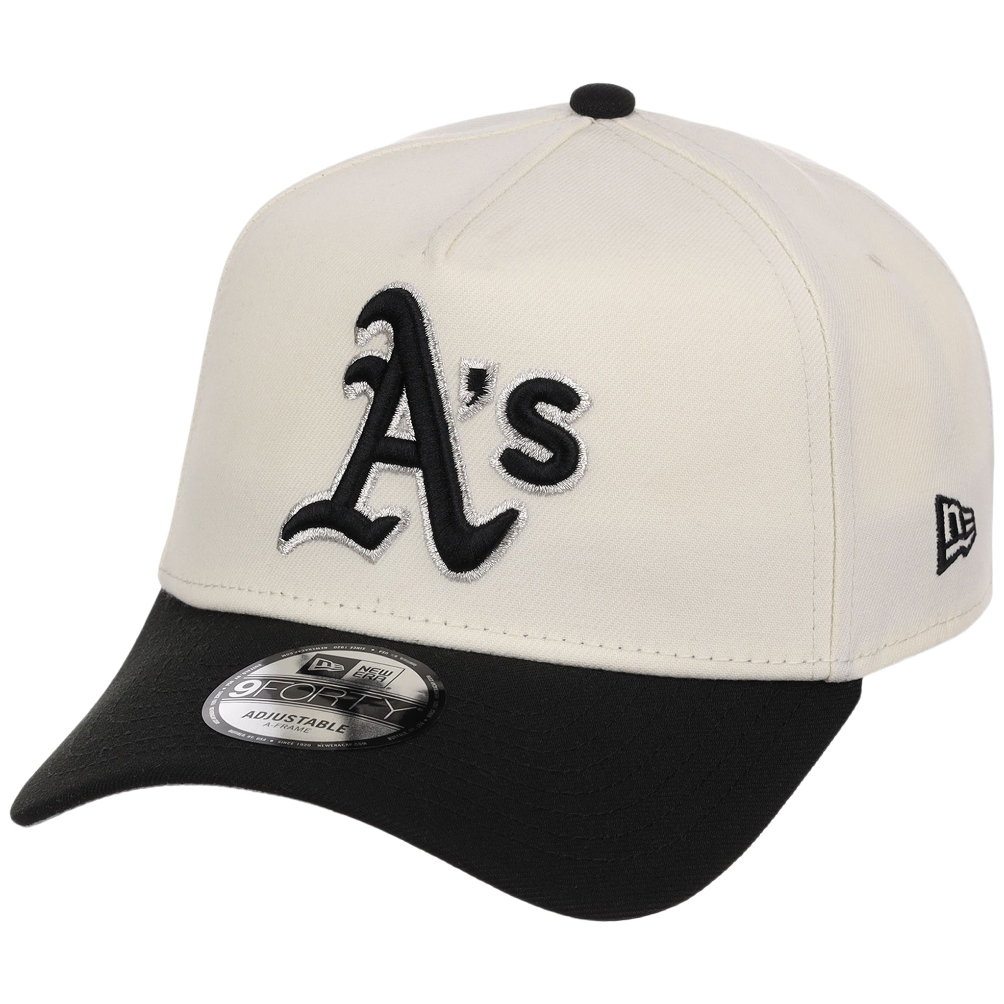 Oakland Athletics MLB Chrome x Black FASHION CORE New Era 9FORTY A-Frame