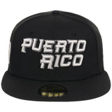 Puerto Rico Crown the Country New Era 59FIFTY (Black/Black)