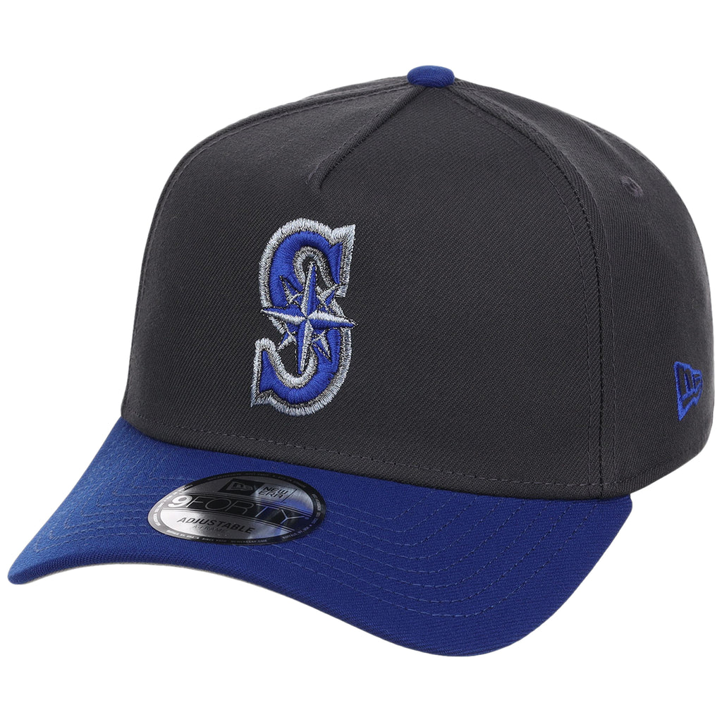 Seattle Mariners MLB Graphite x Royal FASHION CORE New Era 9FORTY A-Frame