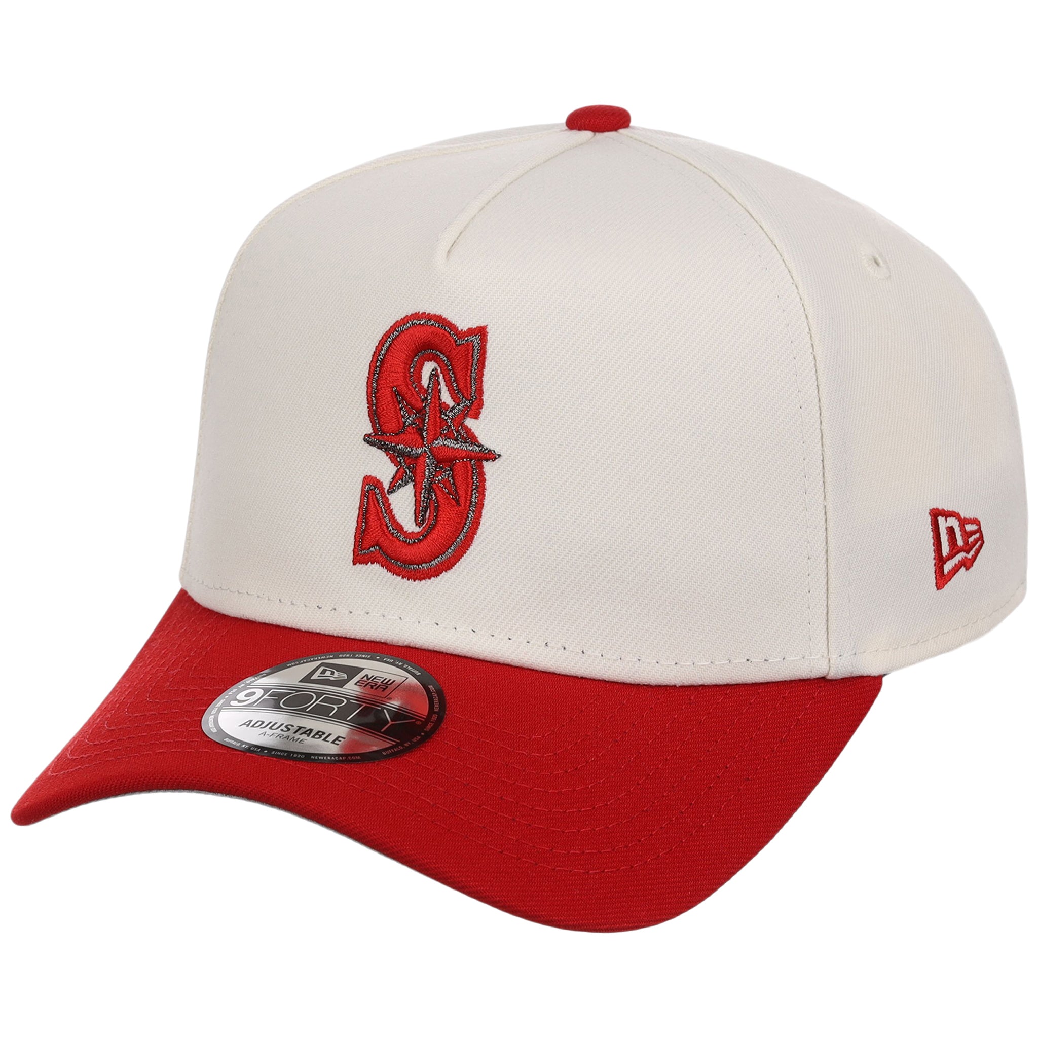 Seattle Mariners MLB Chrome x Red FASHION CORE New Era 9FORTY A-Frame