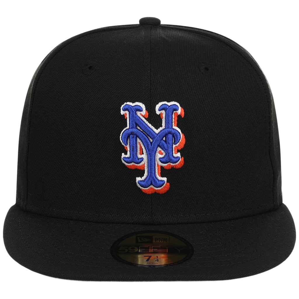 New York Mets MLB Cooperstown Authentic Collection New Era 59FIFTY (Black/Black)
