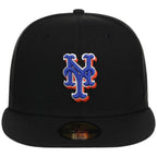 New York Mets MLB Cooperstown Authentic Collection New Era 59FIFTY (Black/Black)