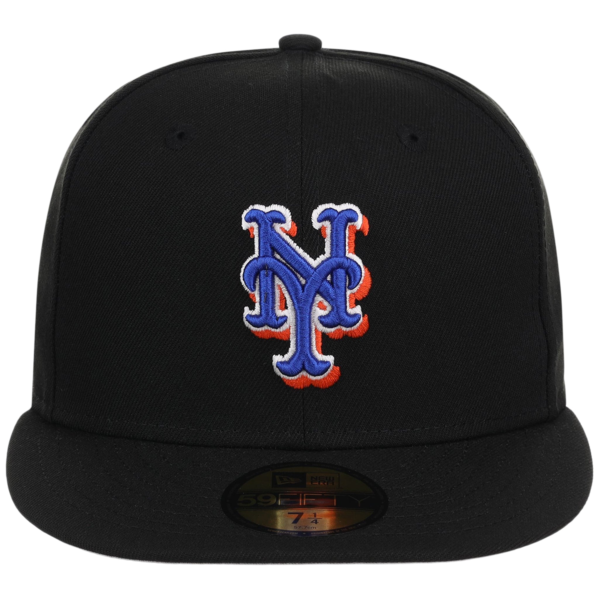 New York Mets MLB Cooperstown Authentic Collection New Era 59FIFTY (Black/Black)