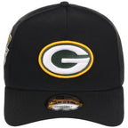 Green Bay Packers NFL Black Dome New Era 9FORTY A-Frame