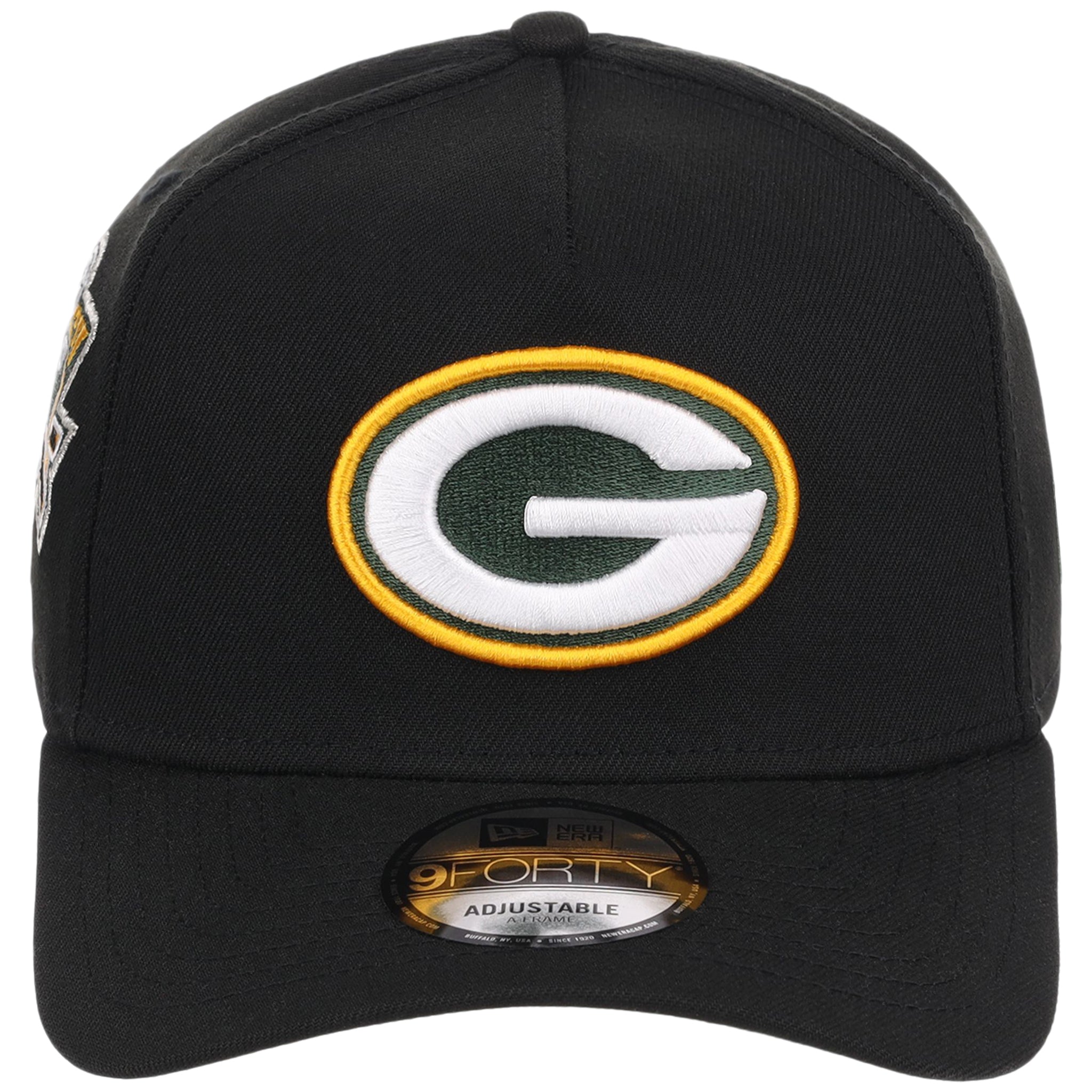 Green Bay Packers NFL Black Dome New Era 9FORTY A-Frame