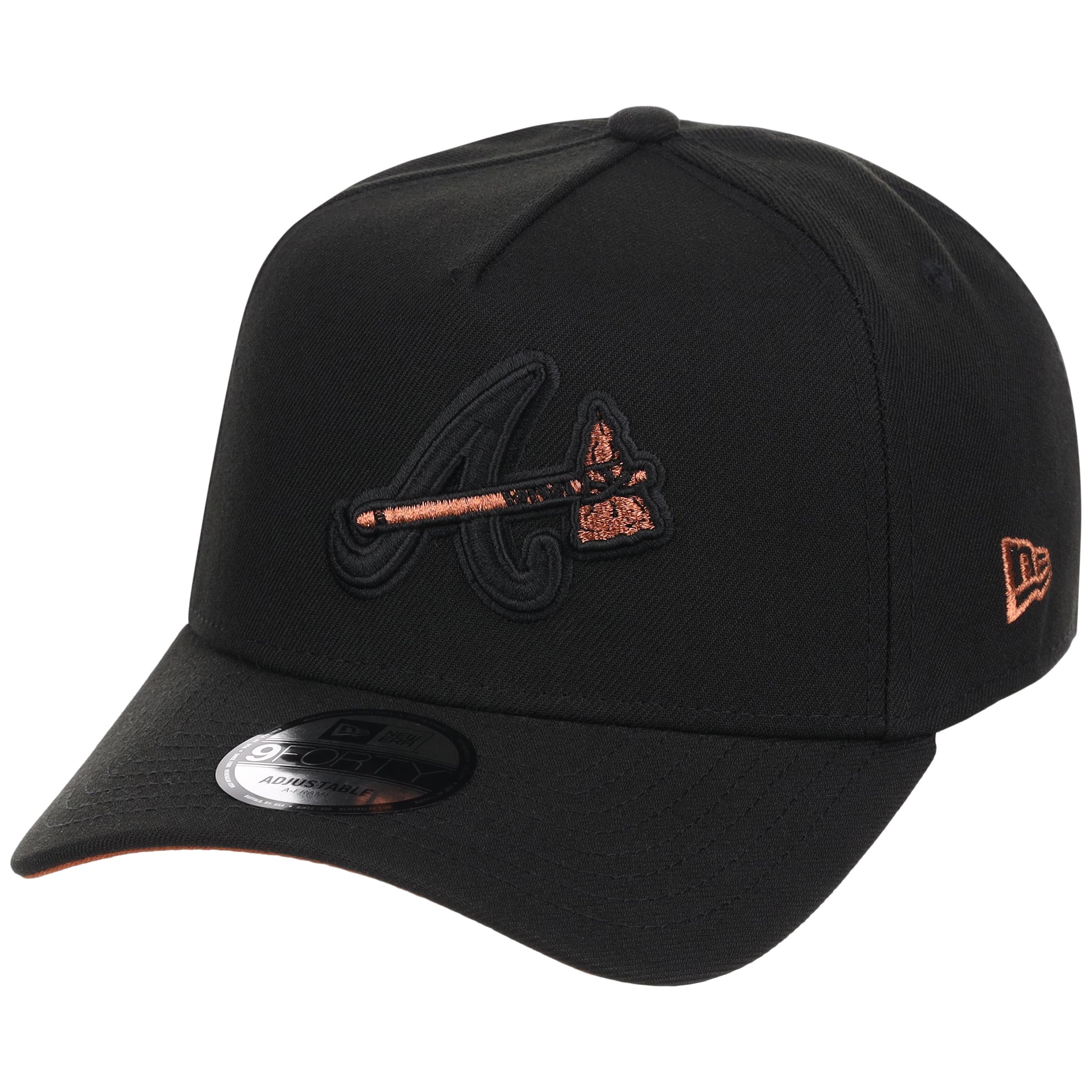 Atlanta Braves MLB Black x Rust FASHION CORE New Era 9FORTY A-Frame