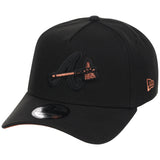 Atlanta Braves MLB Black x Rust FASHION CORE New Era 9FORTY A-Frame