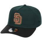San Diego Padres MLB Dark Green x Black FASHION CORE New Era 9FORTY A-Frame