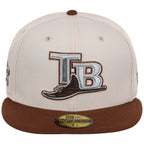 Tampa Bay Rays MLB Auburn Cream New Era 59FIFTY