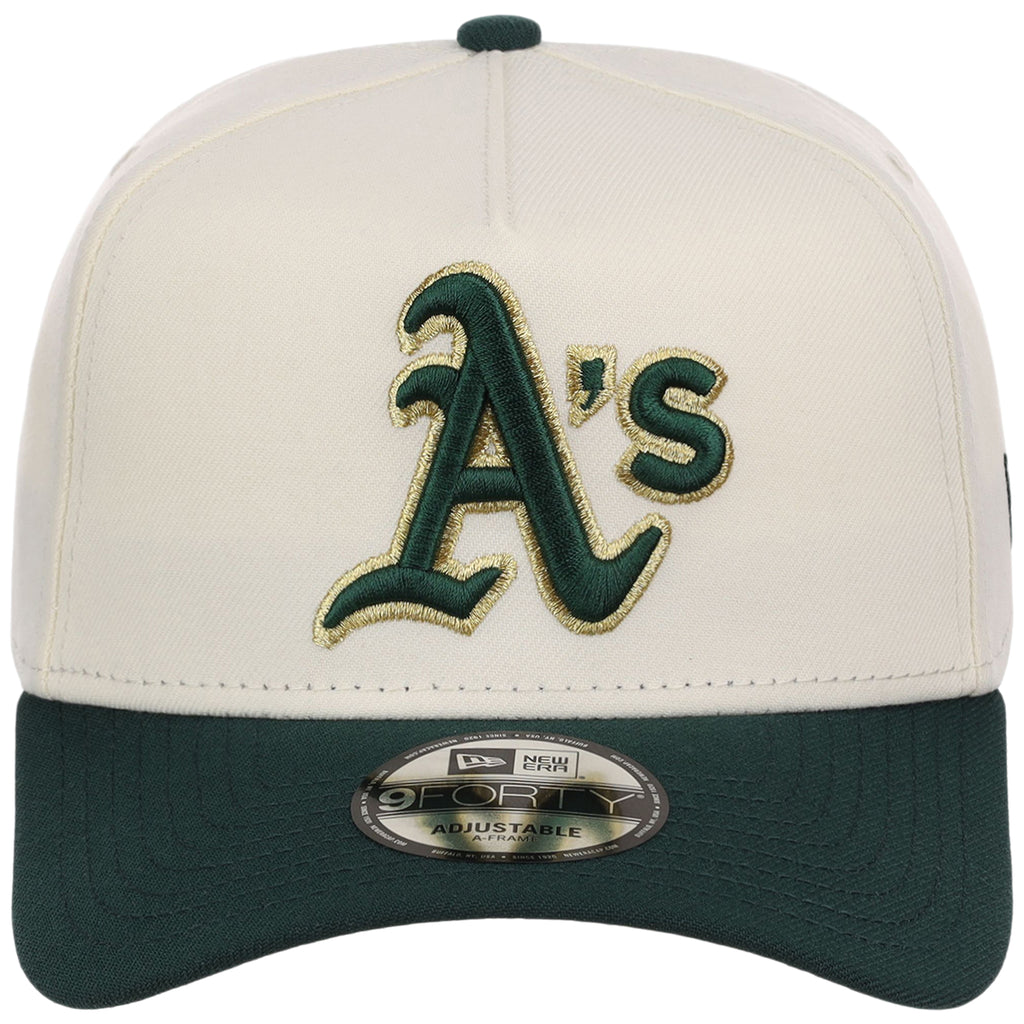 Oakland Athletics MLB Chrome x Dark Green FASHION CORE New Era 9FORTY A-Frame