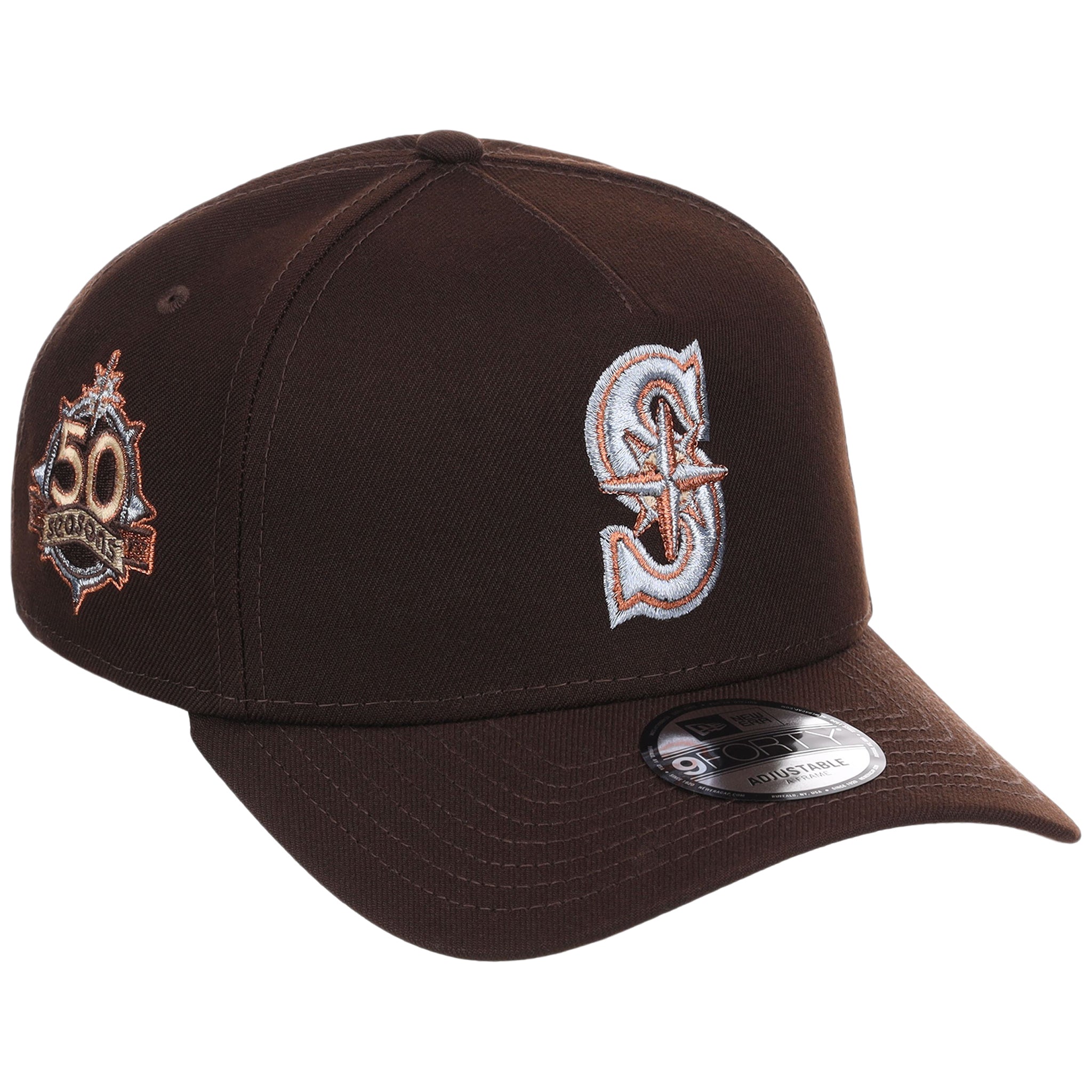 Seattle Mariners MLB Frosted Bark New Era 9FORTY A-Frame