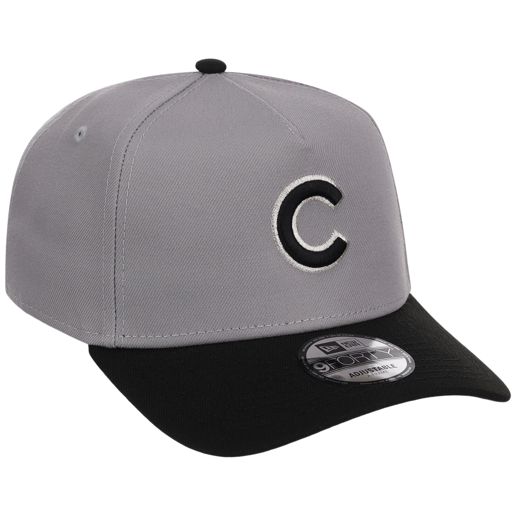 Chicago Cubs MLB Gray x Black FASHION CORE New Era 9FORTY A-Frame