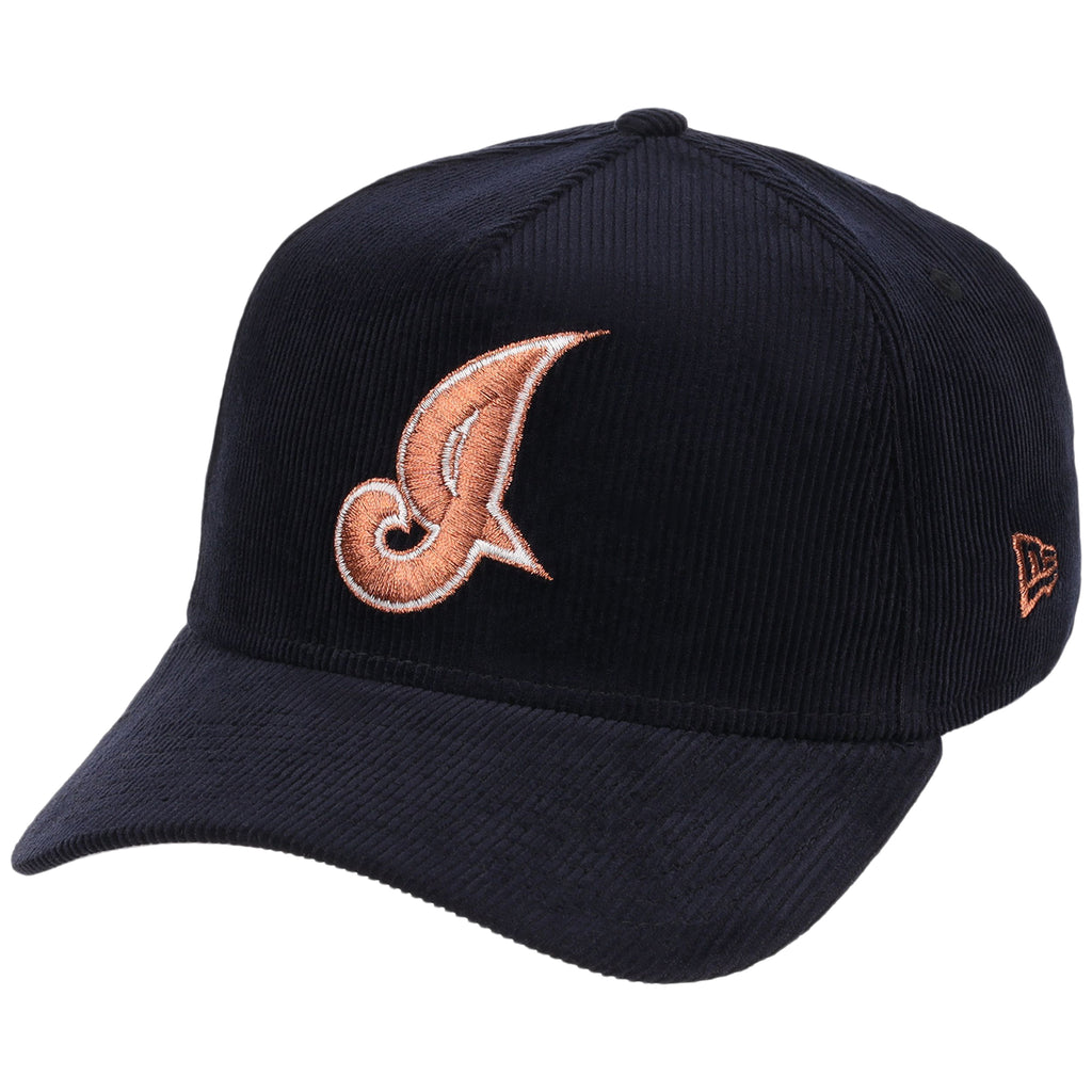 Cleveland Indians MLB Navy Cord FASHION CORE New Era 9FORTY A-Frame