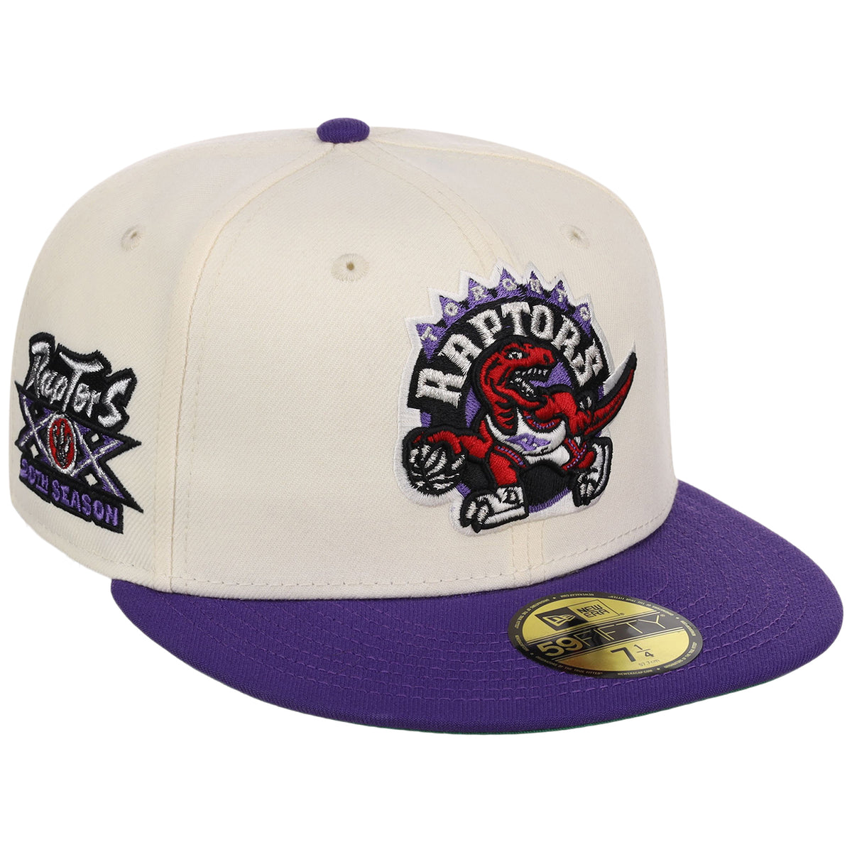 Toronto Raptors NBA Chrome OTC New Era 59FIFTY (Chrome/Purple)