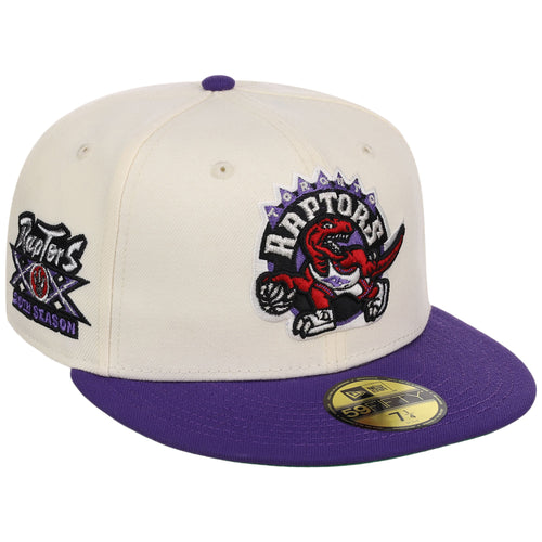 Toronto Raptors NBA Chrome OTC New Era 59FIFTY (Chrome/Purple)