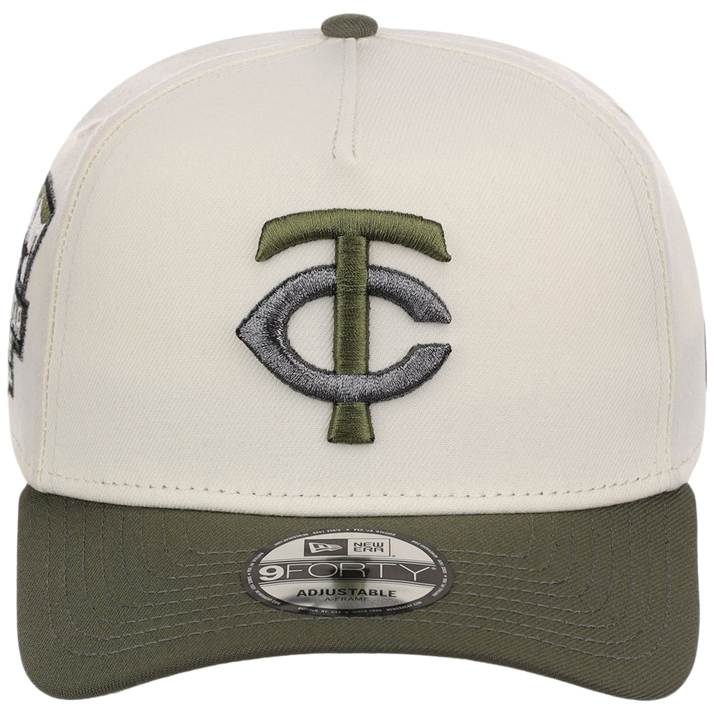 Minnesota Twins MLB Chrome Olive New Era 9FORTY