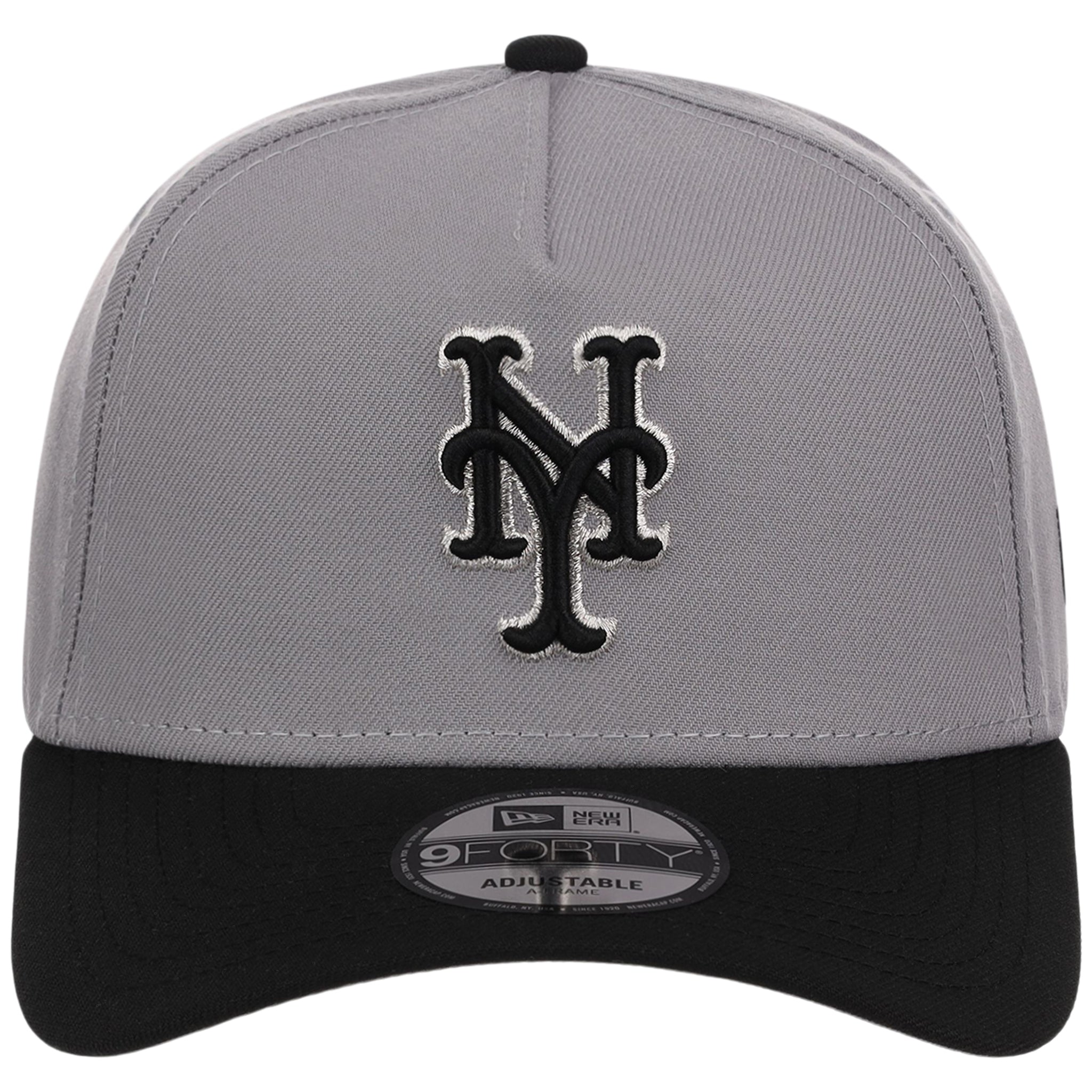 New York Mets MLB Gray x Black FASHION CORE New Era 9FORTY A-Frame