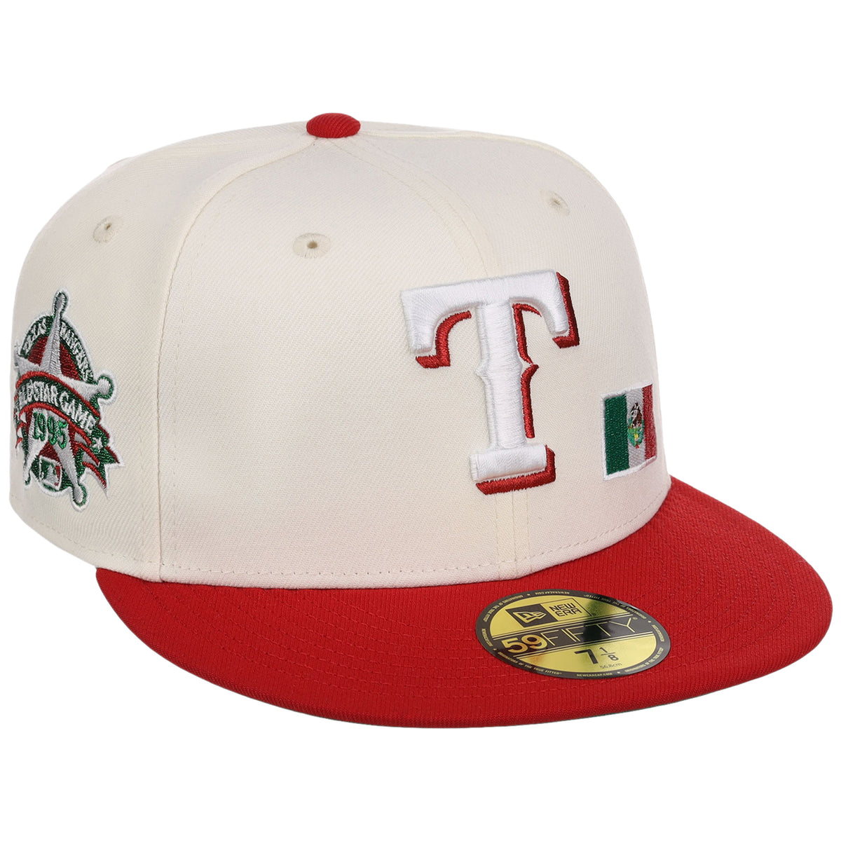 Texas Rangers Dallas Crown the City New Era 59FIFTY (Chrome/Red)