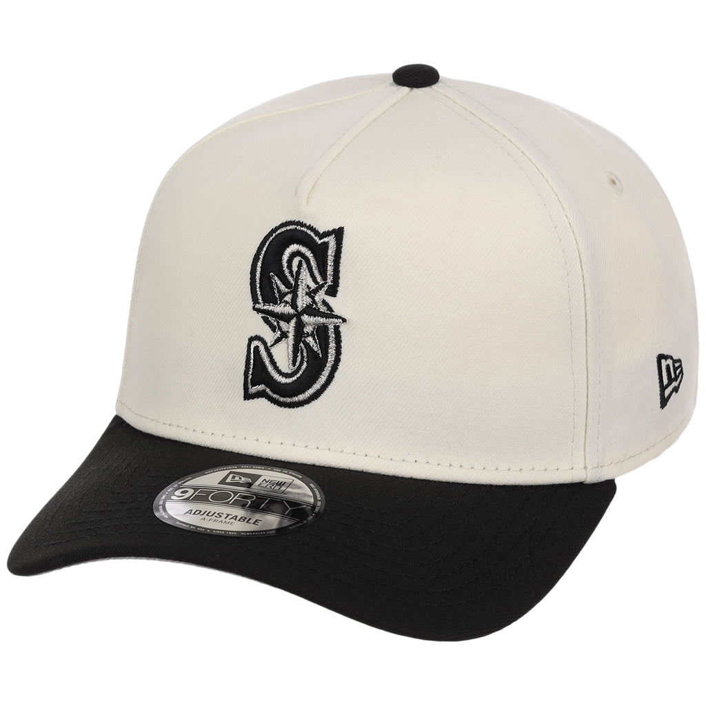 Seattle Mariners MLB Chrome x Black FASHION CORE New Era 9FORTY A-Frame