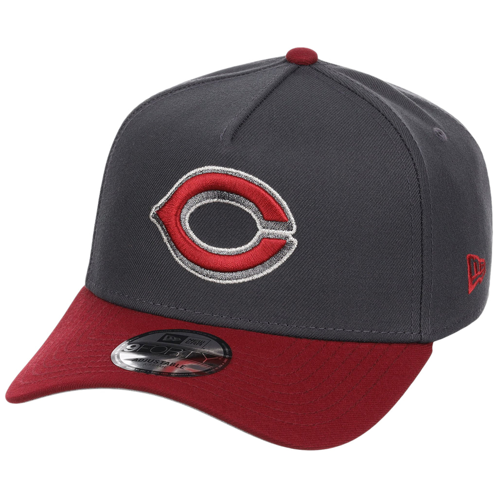 Cincinnati Reds MLB Graphite x Cardinal FASHION CORE New Era 9FORTY A-Frame