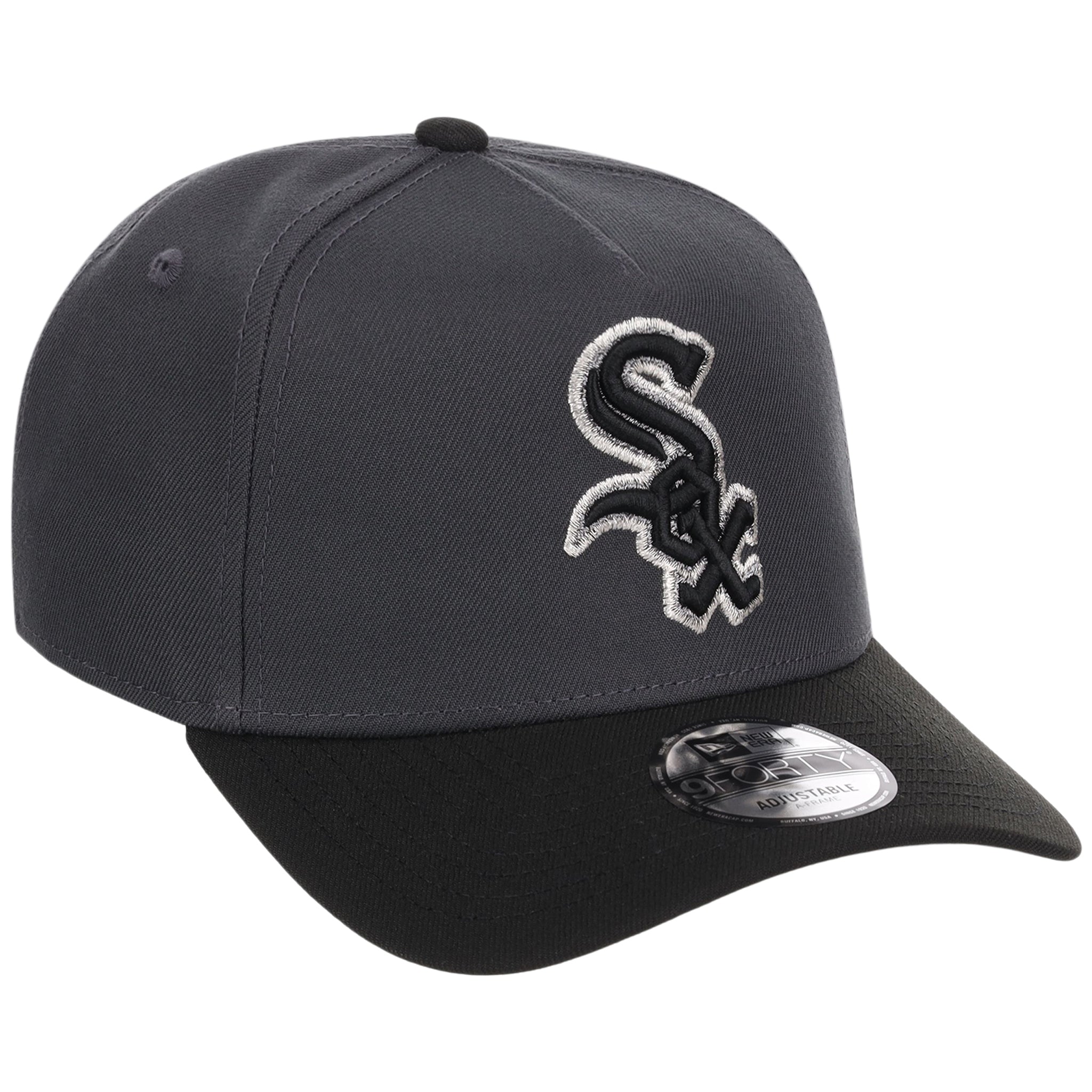 Chicago White Sox MLB Graphite x Black FASHION CORE New Era 9FORTY A-Frame