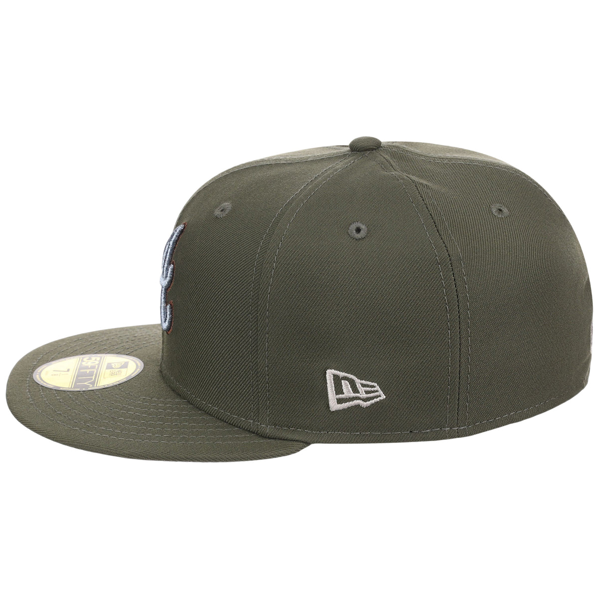 Atlanta Braves MLB Olive Alloy New Era 59FIFTY