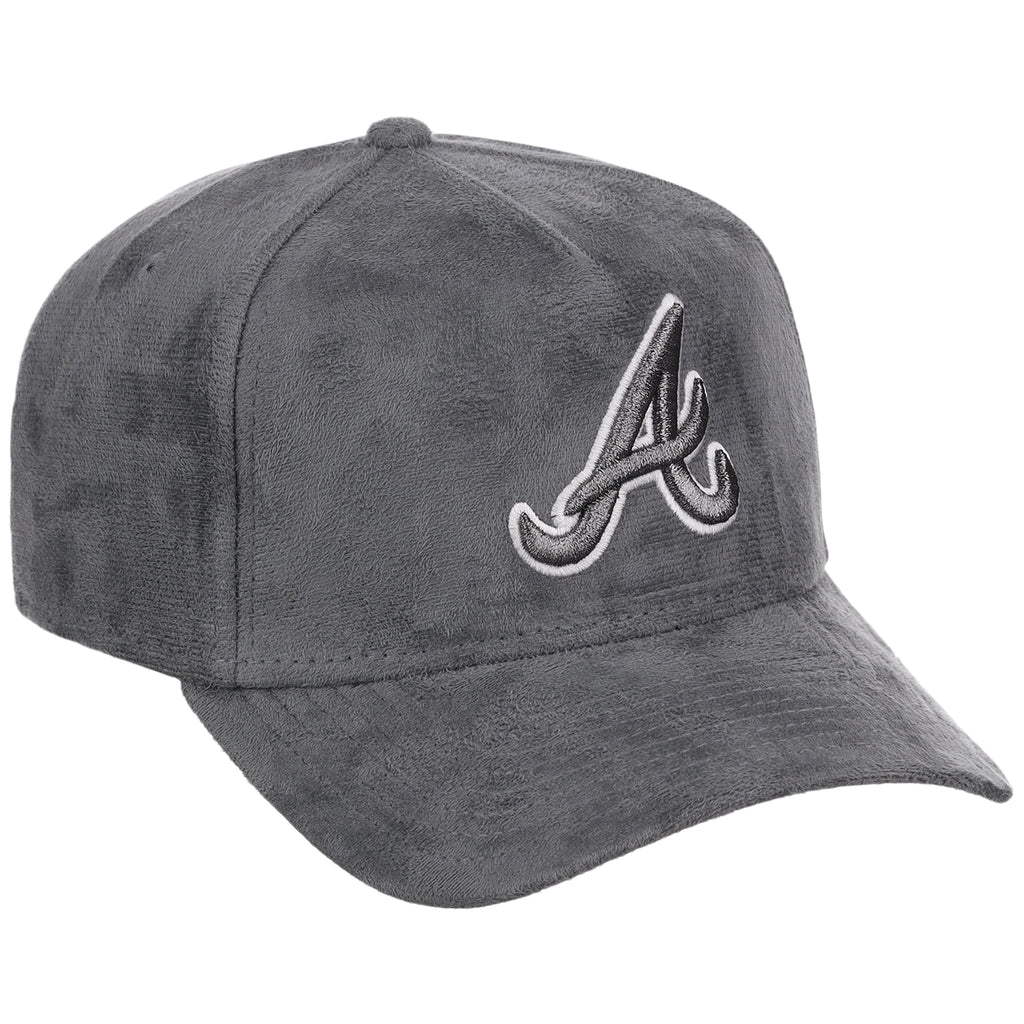Atlanta Braves MLB Gray x Suede FASHION CORE New Era 9FORTY A-Frame