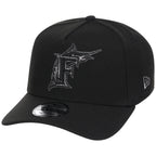 Miami Marlins MLB Black x Pewter FASHION CORE New Era 9FORTY A-Frame