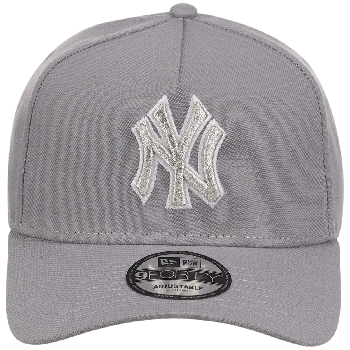 New York Yankees MLB Gray x White FASHION CORE New Era 9FORTY A-Frame