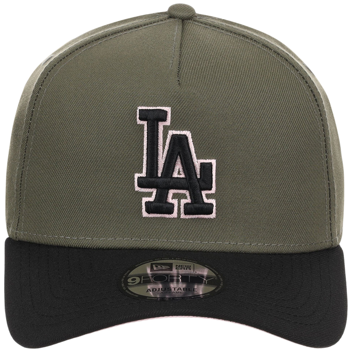 Los Angeles Dodgers MLB Olive x Black & Pink FASHION CORE New Era 9FORTY A-Frame