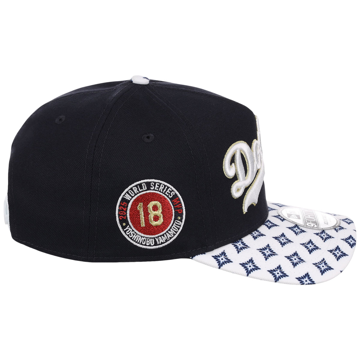 Los Angeles Dodgers Pacific Canvas New Era 9FORTY (Dark Royal/Multi)