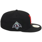 Los Angeles Angels Crown the City New Era 59FIFTY Hearts (Black/Black/Gray)