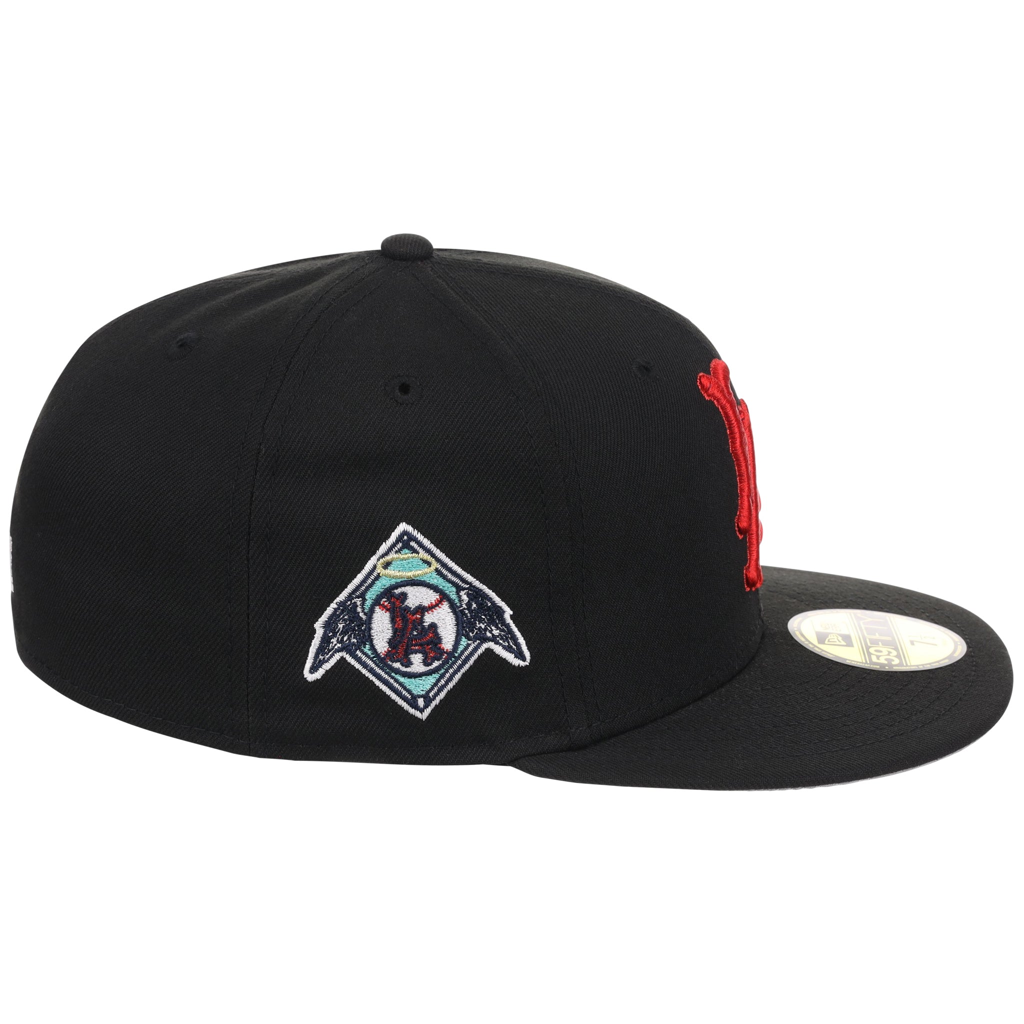 Los Angeles Angels Crown the City New Era 59FIFTY Hearts (Black/Black/Gray)