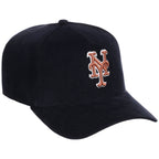 New York Mets MLB Navy Cord FASHION CORE New Era 9FORTY A-Frame