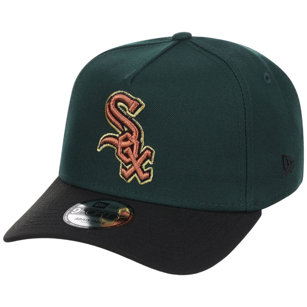 Chicago White Sox MLB Dark Green x Black FASHION CORE New Era 9FORTY A-Frame