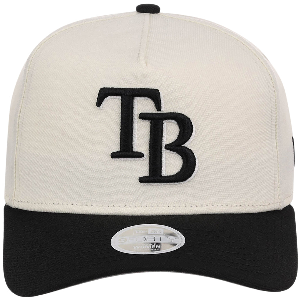 Tampa Bay Rays Women's New Era 9FORTY Chrome x Black A-Frame