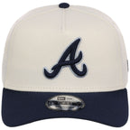 Atlanta Braves MLB Chrome x Navy FASHION CORE New Era 9FORTY A-Frame