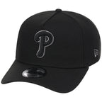 Philadelphia Phillies MLB Black x Pewter FASHION CORE New Era 9FORTY A-Frame