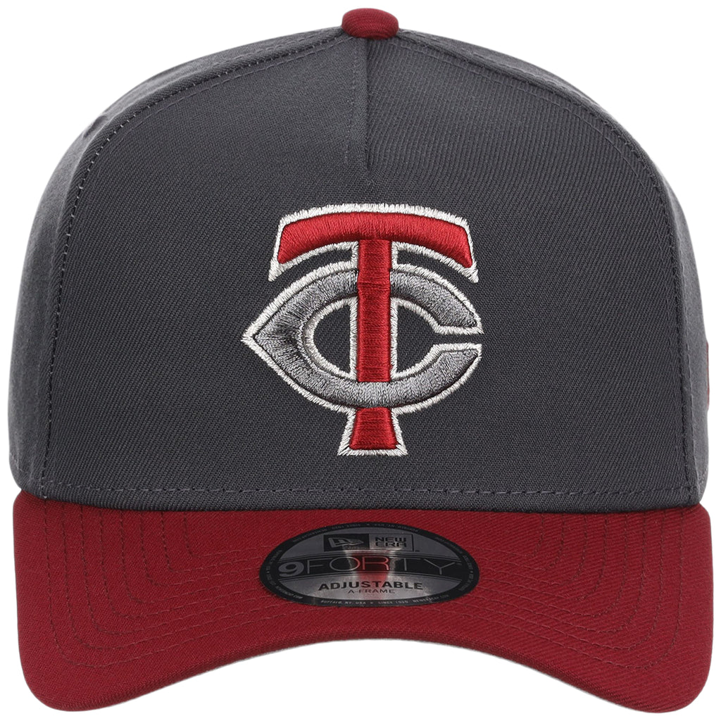 Minnesota Twins MLB Graphite x Cardinal FASHION CORE New Era 9FORTY A-Frame