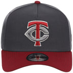 Minnesota Twins MLB Graphite x Cardinal FASHION CORE New Era 9FORTY A-Frame