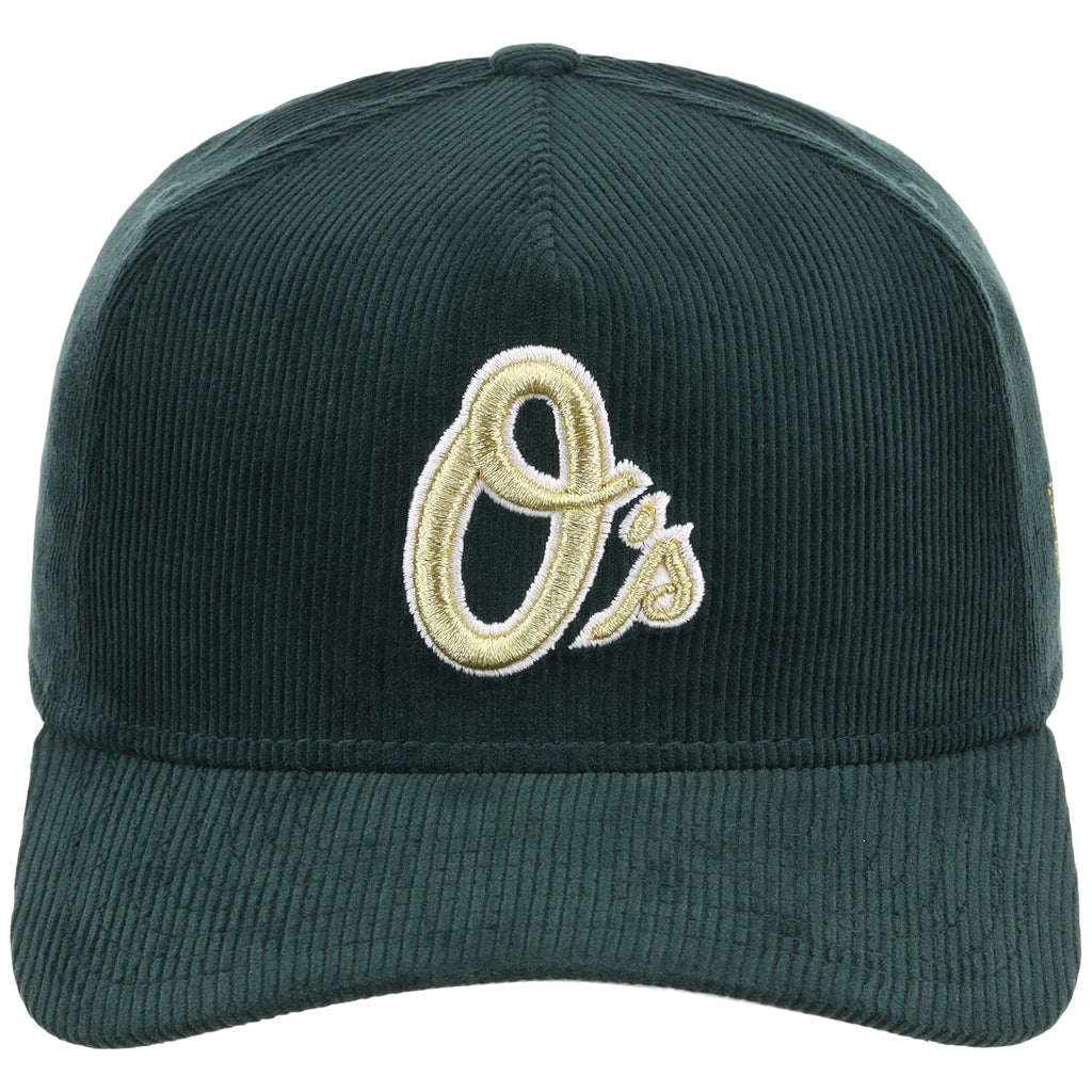 Baltimore Orioles MLB Dark Green Cord FASHION CORE New Era 9FORTY A-Frame