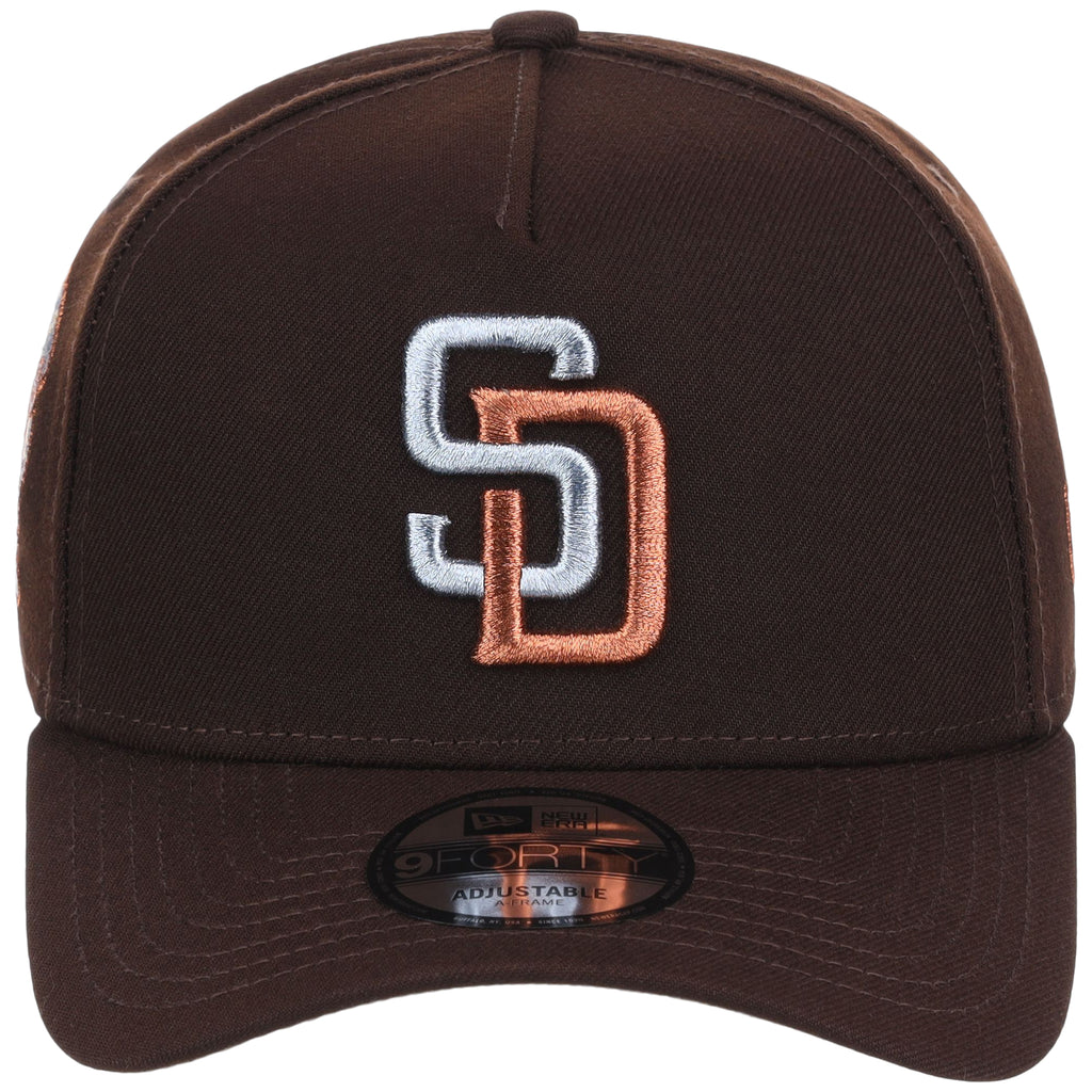 San Diego Padres MLB Frosted Bark New Era 9FORTY A-Frame