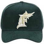 Miami Marlins MLB Dark Green Cord FASHION CORE New Era 9FORTY A-Frame
