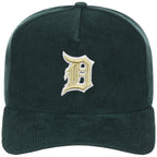 Detroit Tigers MLB Dark Green Cord FASHION CORE New Era 9FORTY A-Frame
