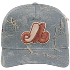 Montreal Expos MLB Oxidized Denim New Era 9FORTY A-Frame