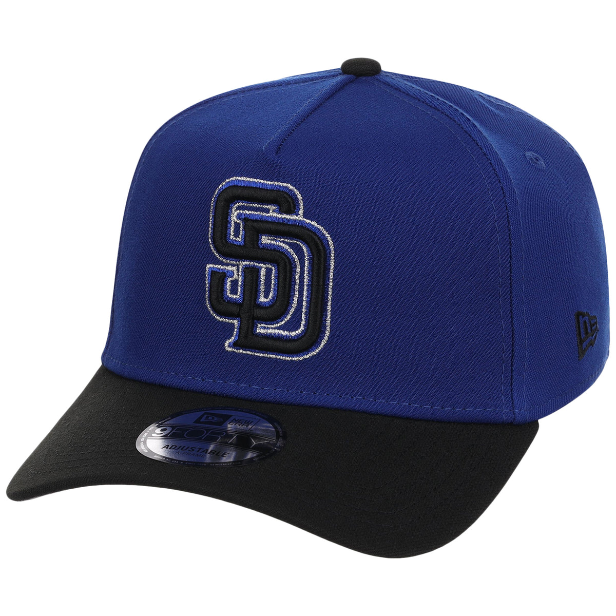 San Diego Padres MLB Royal x Black FASHION CORE New Era 9FORTY A-Frame